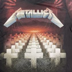 Metallica Maste Of Puppets Glow in the Dark Modern Boot AOP Shirt - Size Large
