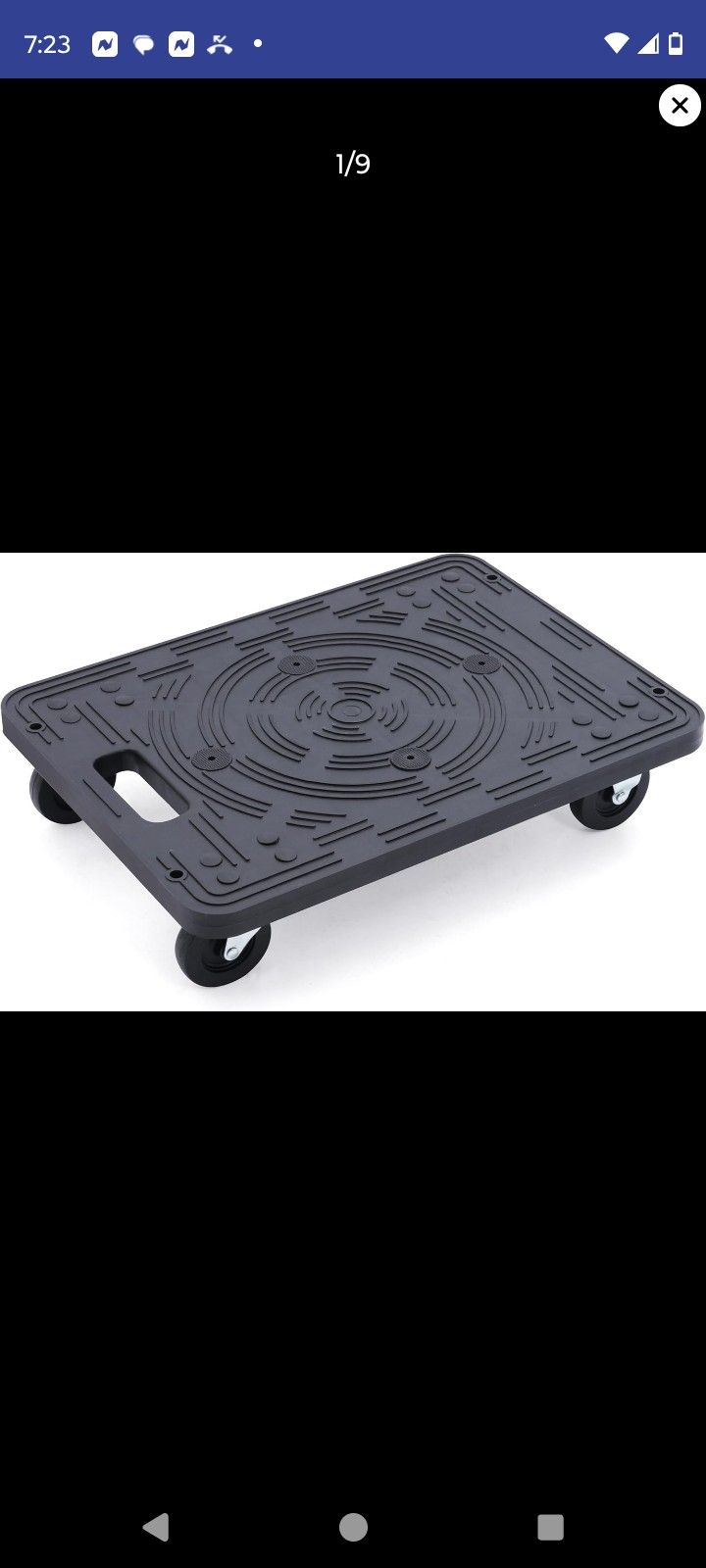 MaxWorks 50915 Polypropylene Dolly -200 lbs Capacity 