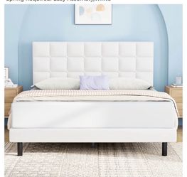 Queen Bed Frames with White Headboard
