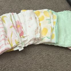 Baby Girl muslin Swaddle Blankets