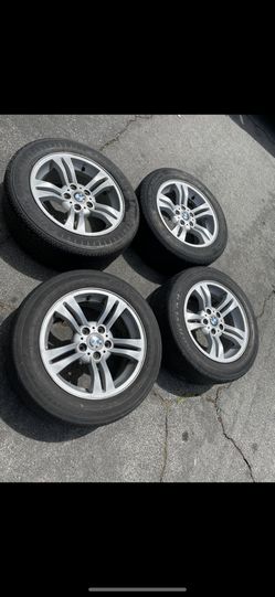 4 — 235/55r17 5x120 5x4.72 Stock Bmw X1 X3 X5 Wheels Rims Tires!!!!!!!!!!!