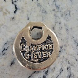 1902 Brass Champion 6 Lever Lock