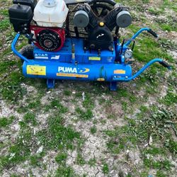 Puma 8 Gallon Gas Powered Air Compressor With Honda Engine 