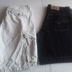 Levi's Shorts Cargo /Denim Bundle Men Waist 33/34 