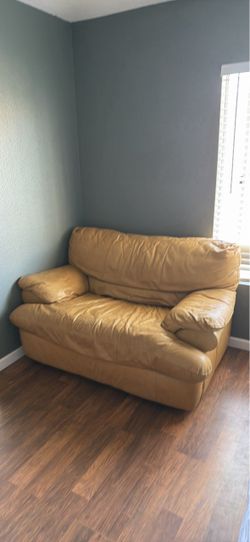 Small leather couch