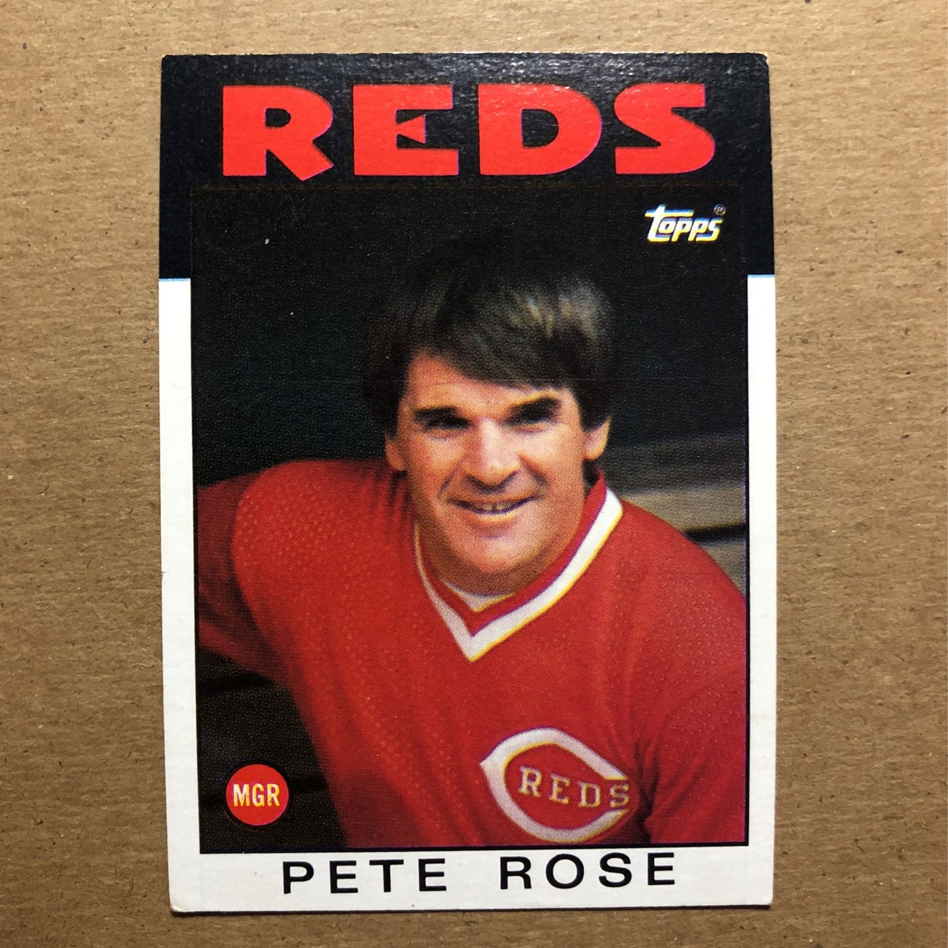 Pete Rose , Baseball Card , MGR , Topps , Free Shipping 