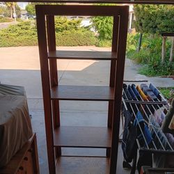 Solid Oak Open Back Book Case 