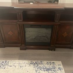 Fireplace TV stand