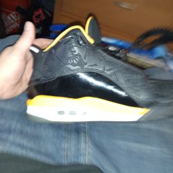 Jordan Number Ones Black And Yellow Size 10