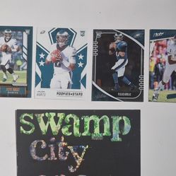 4 Different Jalen Hurts Rookie Cards Mint Condition 