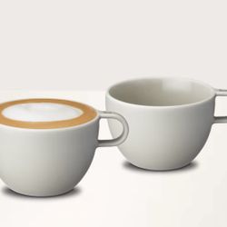 Brand New! Nespresso Barista Cappuccino Set Of 2 Large Cups 