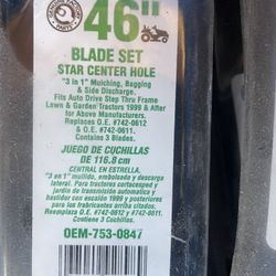 46” Lawn garden Tractor Mowing Mulching BlaDes 
