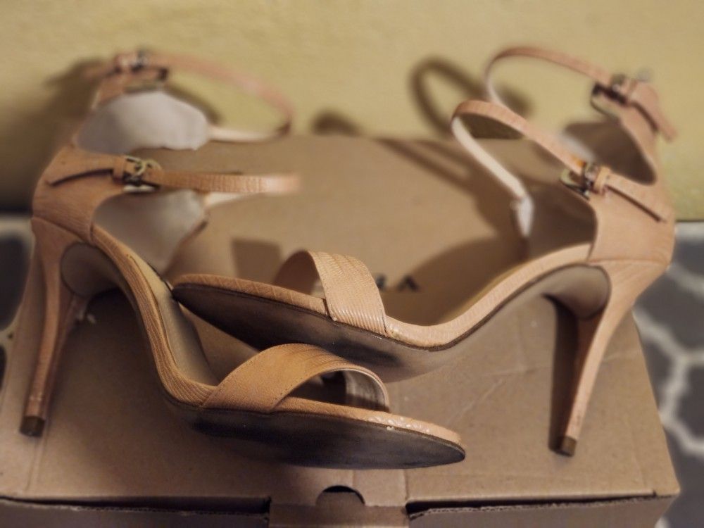 ZARA Women's Pink Rose Heels Size 8