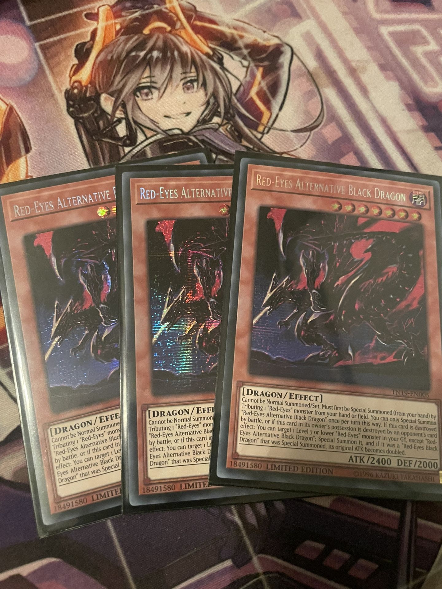 Play Set Of Red Eyes Alternative Black Dragon