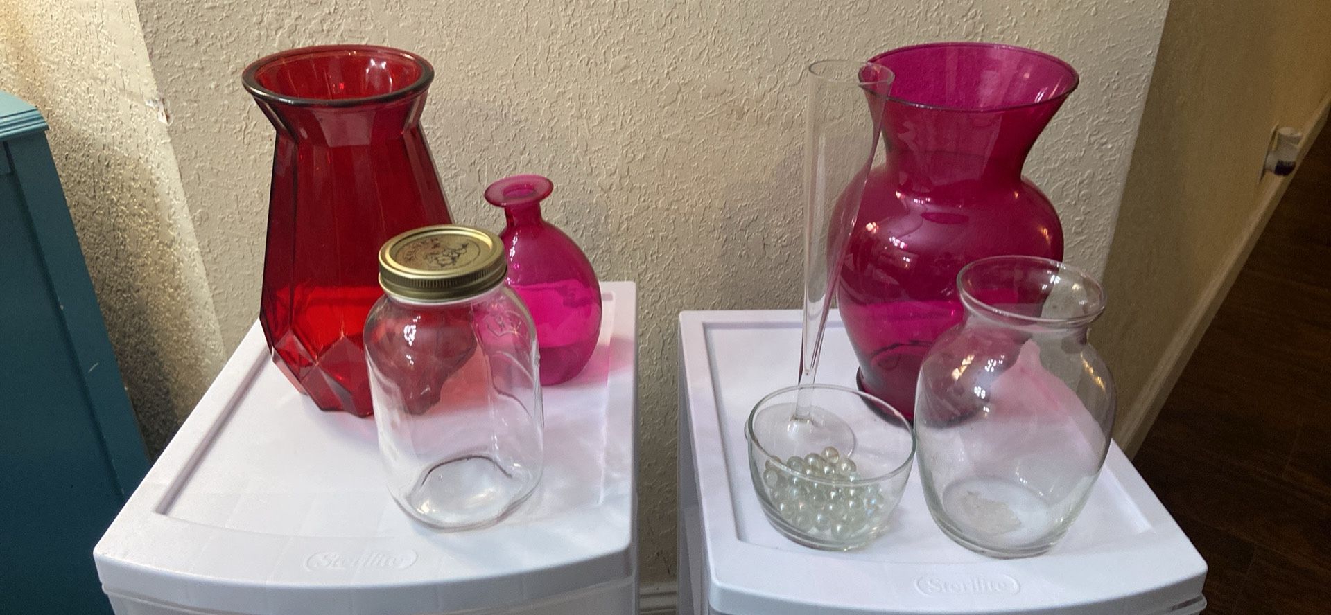 Vases different sizes, $10 for all . West Boca 