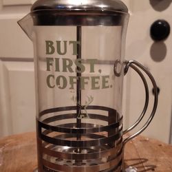Old Fashioned French Press Coffee Maker. Brand New