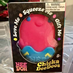 Nee Doh Needoh Chicka Deedoos Egg Stress Fidget Squeeze sensory Toy TikTok Blue