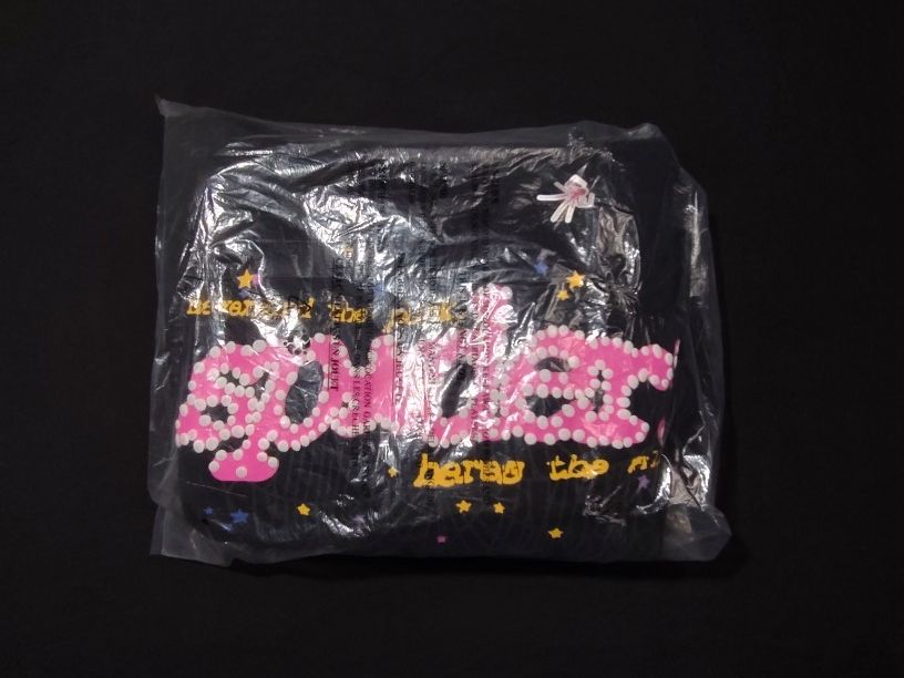 Sp5der Hoodie Black And Pink V2