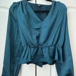 Brand New Express V-Neck Peplum Top