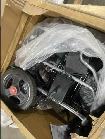 Brand New Foldable Electric Wheelchair – Lightweight & Portable