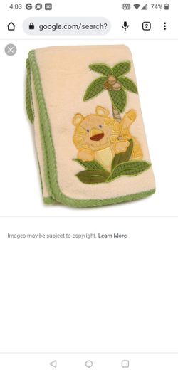 Jungle Babies Coral Blanket With Applique