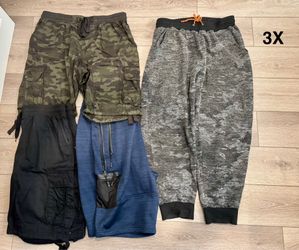 Three 3XL shorts and one sweatpants