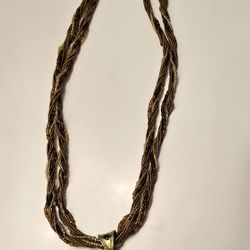 Bronze Beaded Necklace 