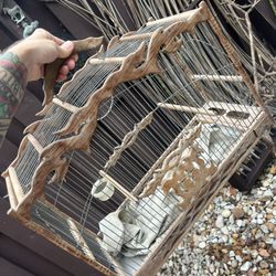 Handmade Antique Birdcage! Super Cool!!