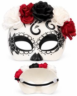 Day of the Dead Sugar Skull Costume Mask
