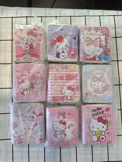 Each hello kitty wallet costs $5
