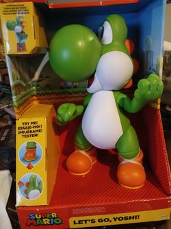 Super Mario Let's Go Yoshi Action Figure