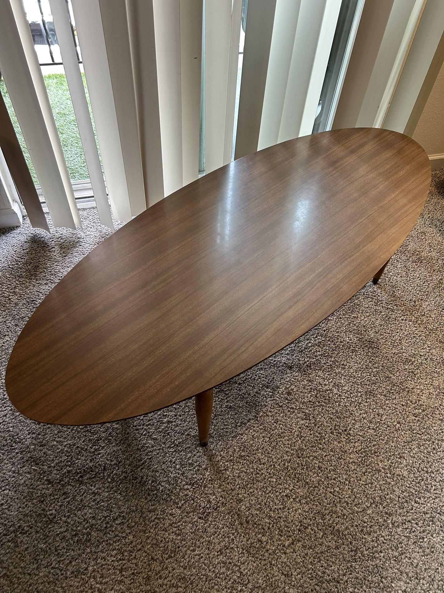 Mid Century Modern MCM Surfboard Coffee Table