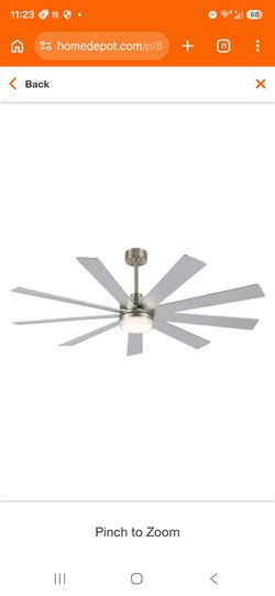 84 in. 9 Blades Large Ceiling Fan with Remote Control