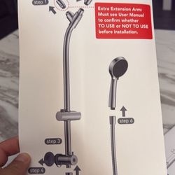 Dual Handheld Shower Head Combo, 2-in-1 Rain Shower Heads System 8 Inch Rainfall Shower Head and 10 Modes High Pressure Hand Held Showerhead with Buil