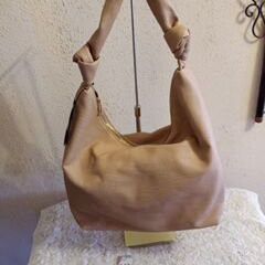 Brand New, Leather Taupe BoHo Bag