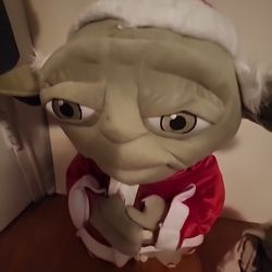 Star Wars Santa Claus Jedi Yoda Holiday Christmas Décor Door Greeter 