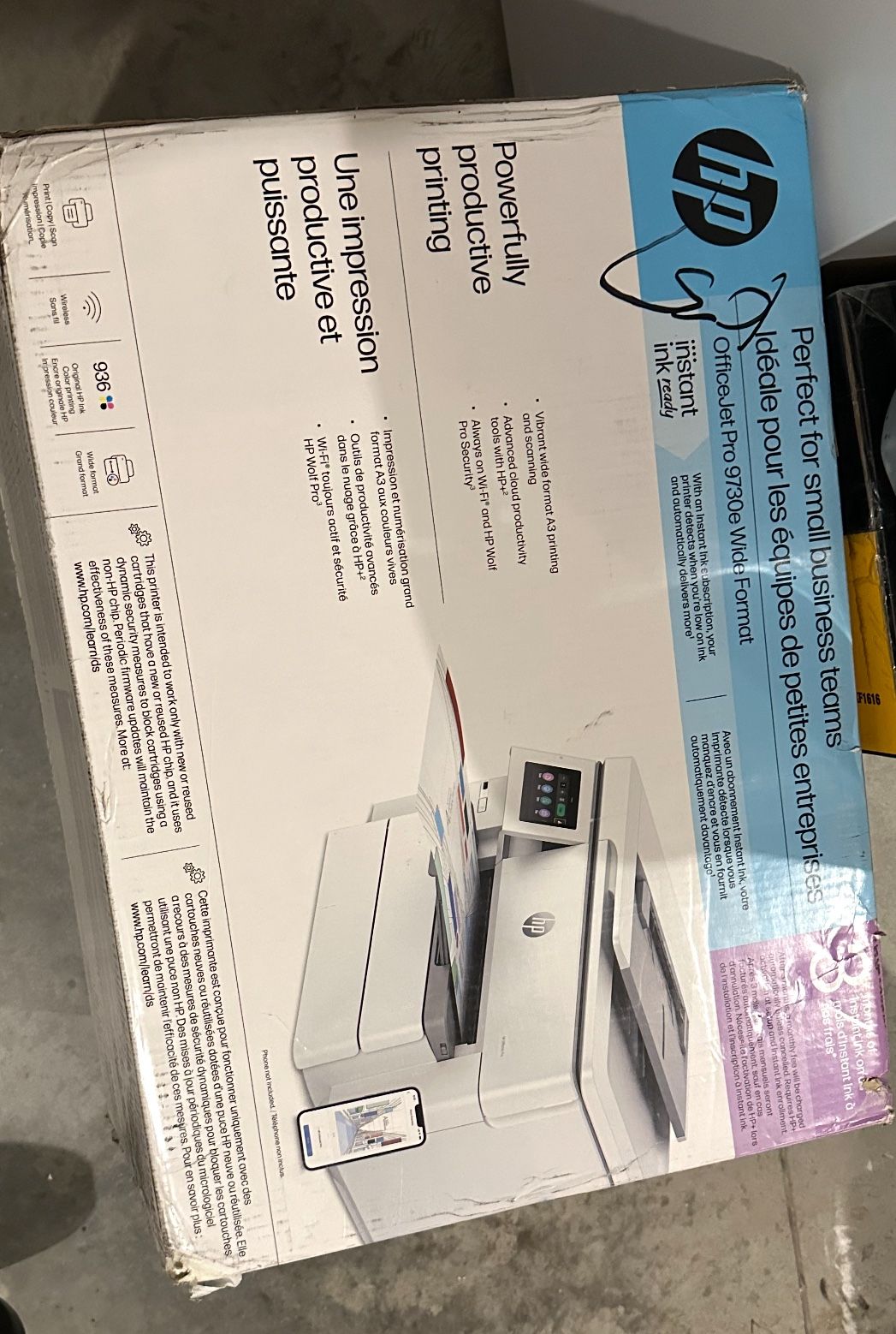 HP OfficeJet Pro 9730e Wide-Format Wireless All-in-One Color