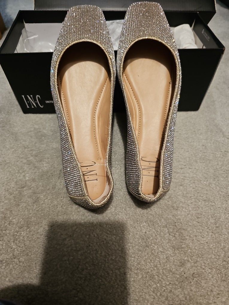 INC - Rhinestone Flats