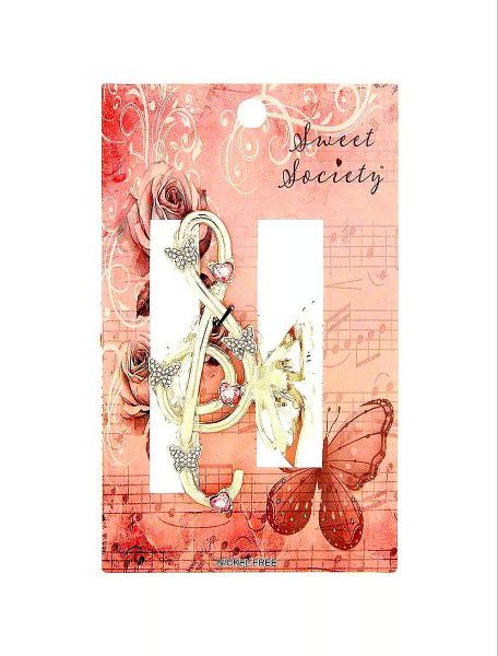 Gold Sweet Society Treble Clef Music Lover Butterfly Heart Claw Metal Heavy Duty