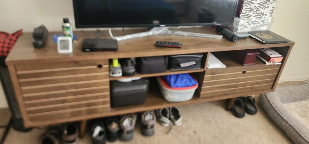 Modern Wooden Media Console / TV Stand