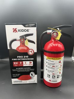 Kidde Pro 210 Fire Extinguisher, 4 lb Rechargeable Commercial Grade, Year 2026
