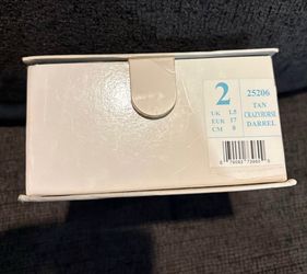 Ralph Lauren Tan Crazyhorse Darrel Shoes Size 2 (EUR 17)