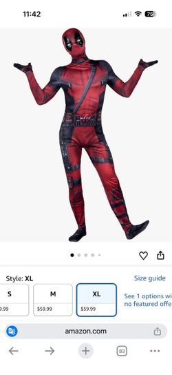 Kids XL Deadpool costume