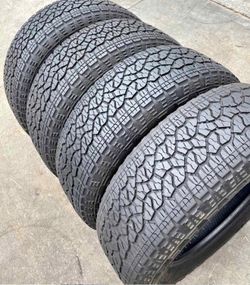 275/65/20 Goodyear vendo un set de llantas usadas excelente condiciones de vida las 4 ✅🤩I am selling a set of used tires, all 4 in excellent living c