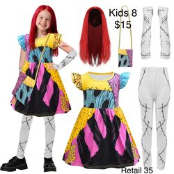 Sally Nightmare Before Christmas Girls Costume 8 Halloween  
