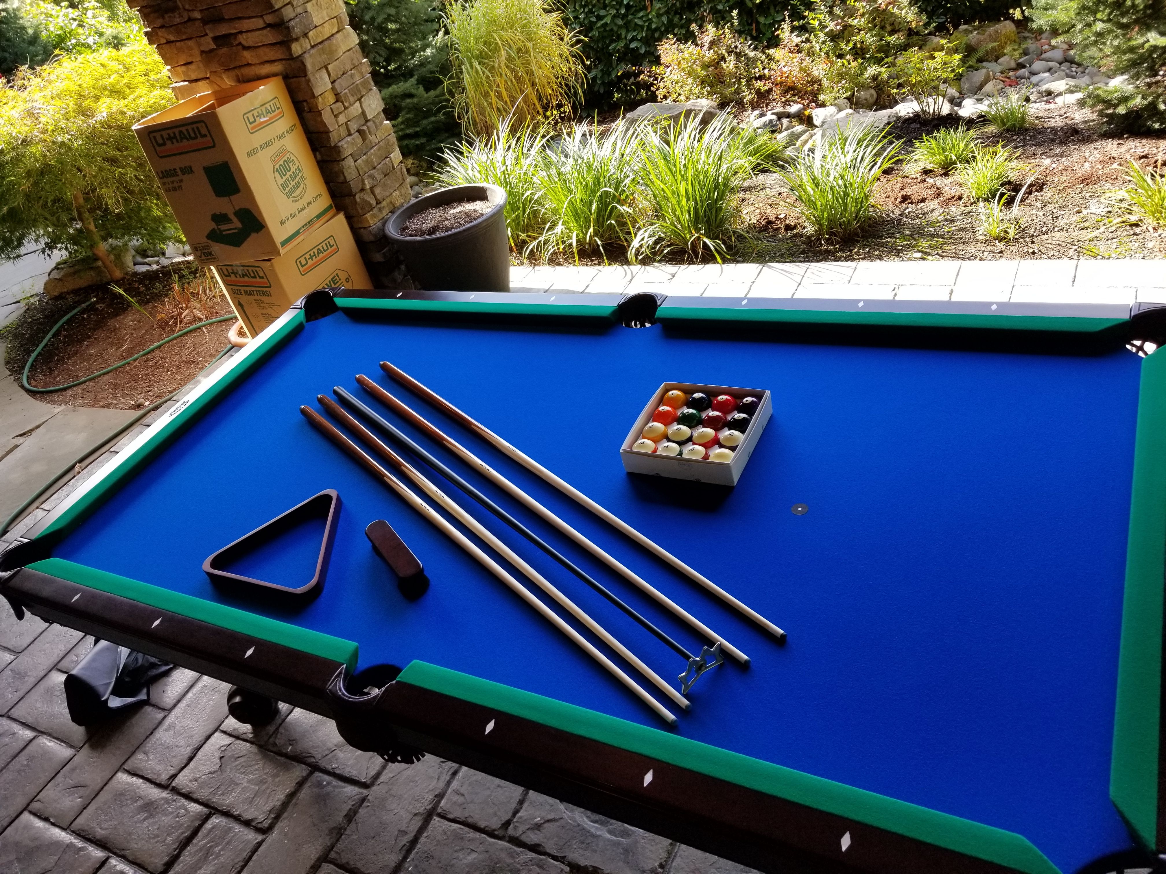 Olhausen 8' Professional slate Seahawks pool table