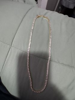 Gold Platted Tennis Chain 