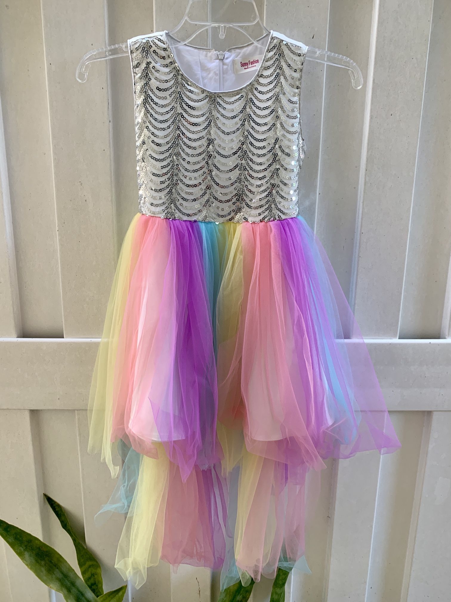 Girl Dress Rainbow Tulle 👗 🌈