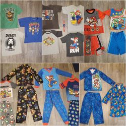 Boy Pajamas/ Shirts Lot *gamer Themed*