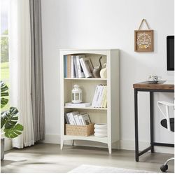 3 Tier Shelf Bookcase Storage: Wooden Shelves Standing Open Display Floor Bookshelf with Storage Shelves-42.9 in Home Decor Furniture for Home Office,